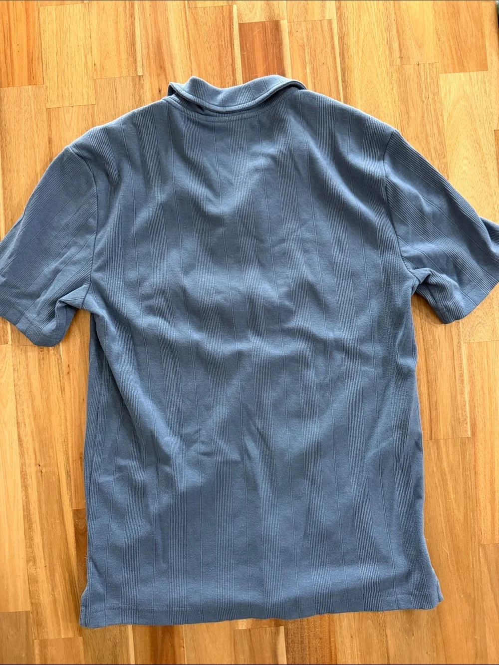Banana Republic Men's Slate Blue Short-Sleeve Polo